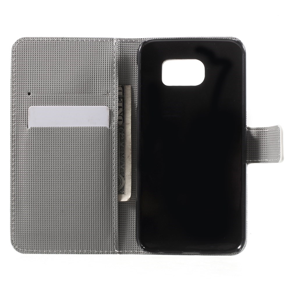 Stand Leather Wallet Cover for Samsung Galaxy S6 G920 - Multiple Owls-5