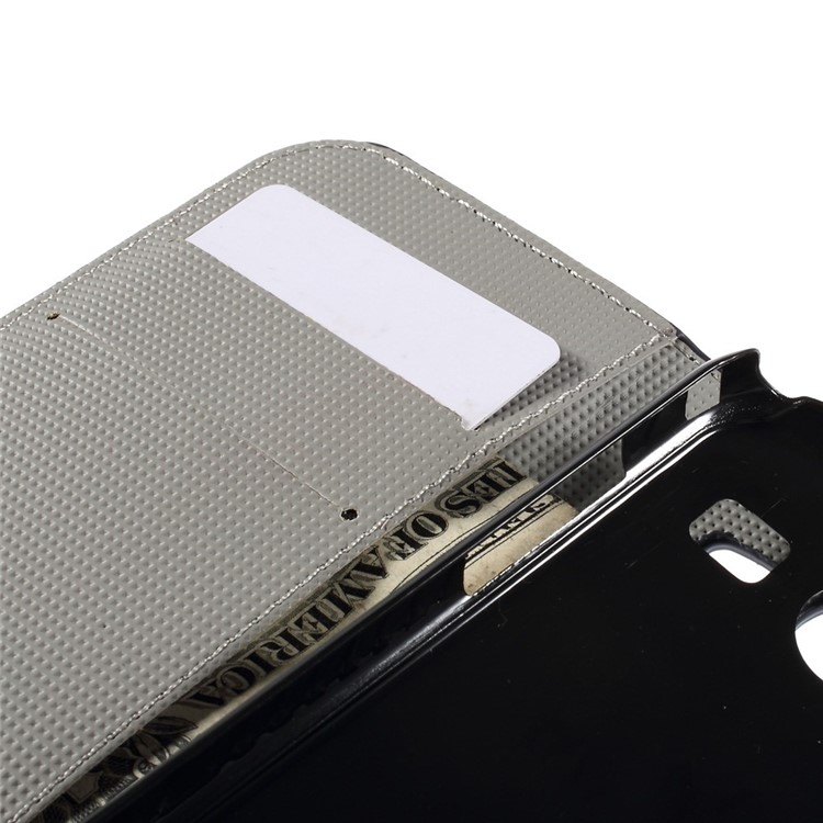 Sleeping Owl on the Branch Leather Cover for Samsung S7710 Galaxy Xcover 2 with Card Slots-9