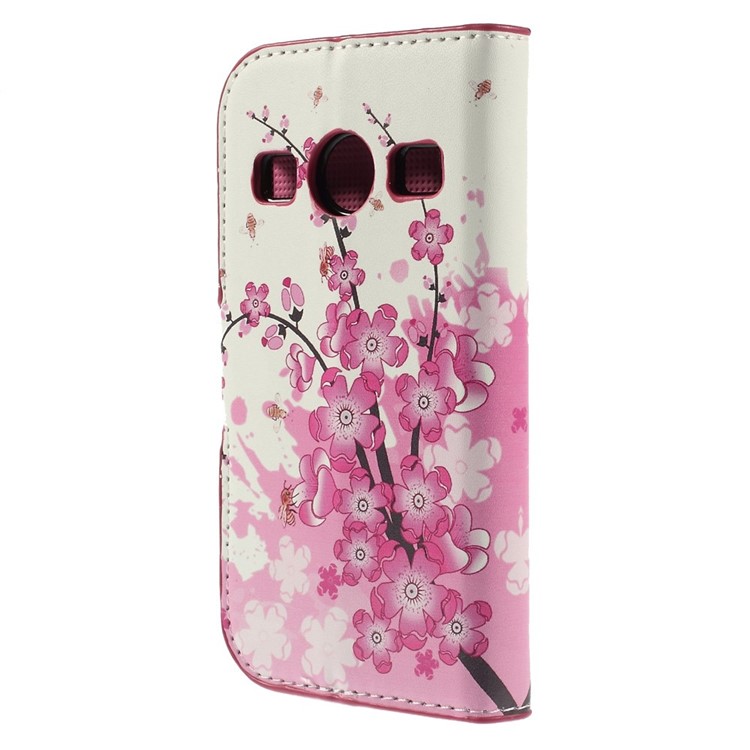 Plum Blossom PU Leather Card Holder Case for Samsung S7710 Galaxy Xcover 2-2