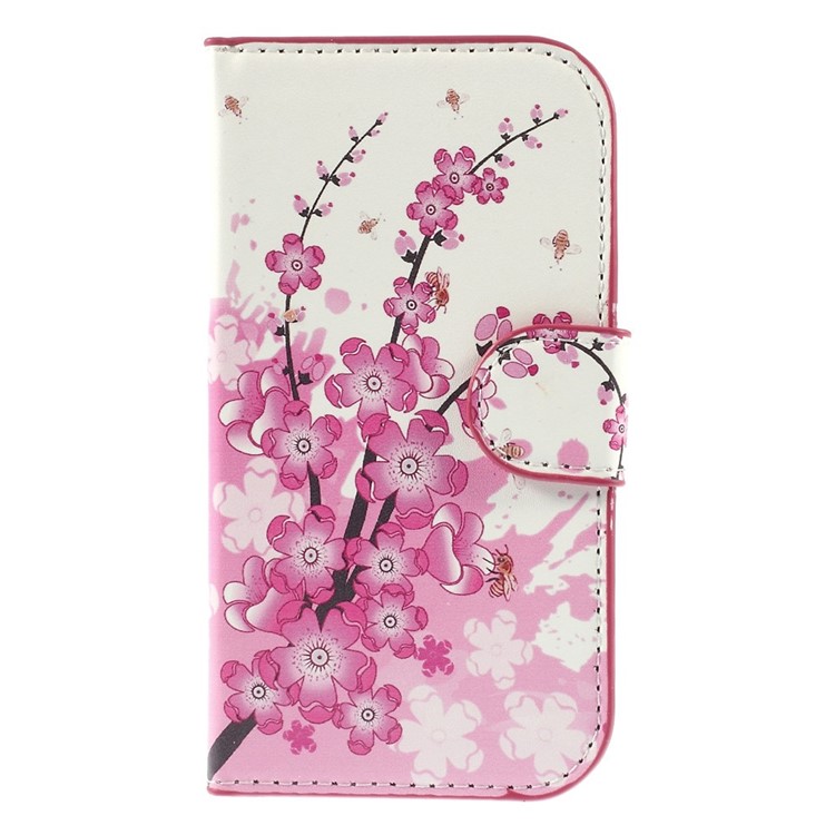 Plum Blossom PU Leather Card Holder Case for Samsung S7710 Galaxy Xcover 2-3