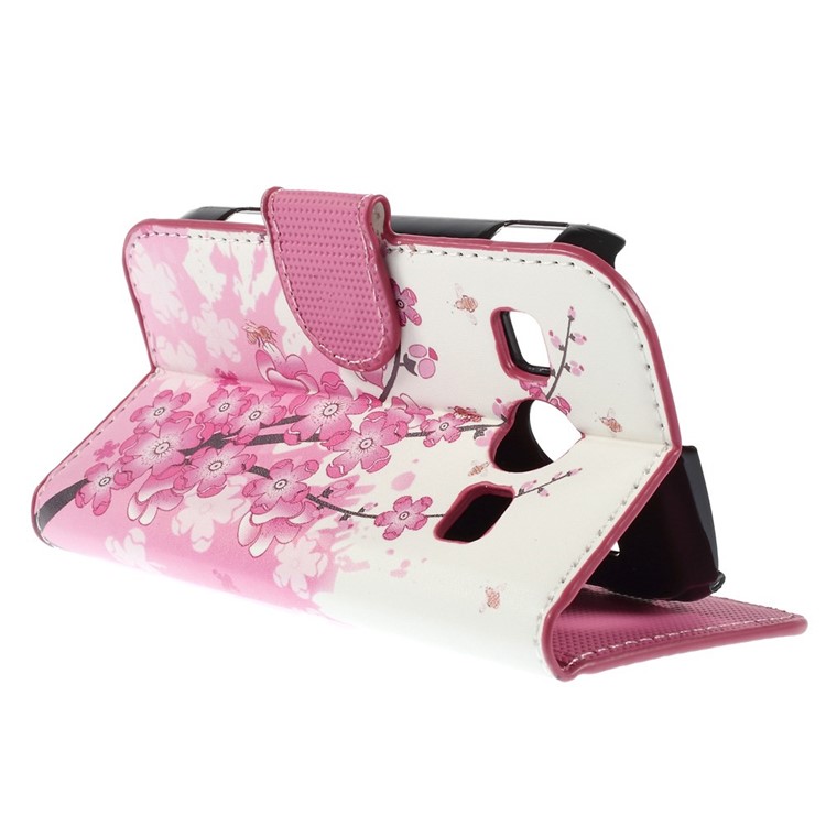 Plum Blossom PU Leather Card Holder Case for Samsung S7710 Galaxy Xcover 2-5