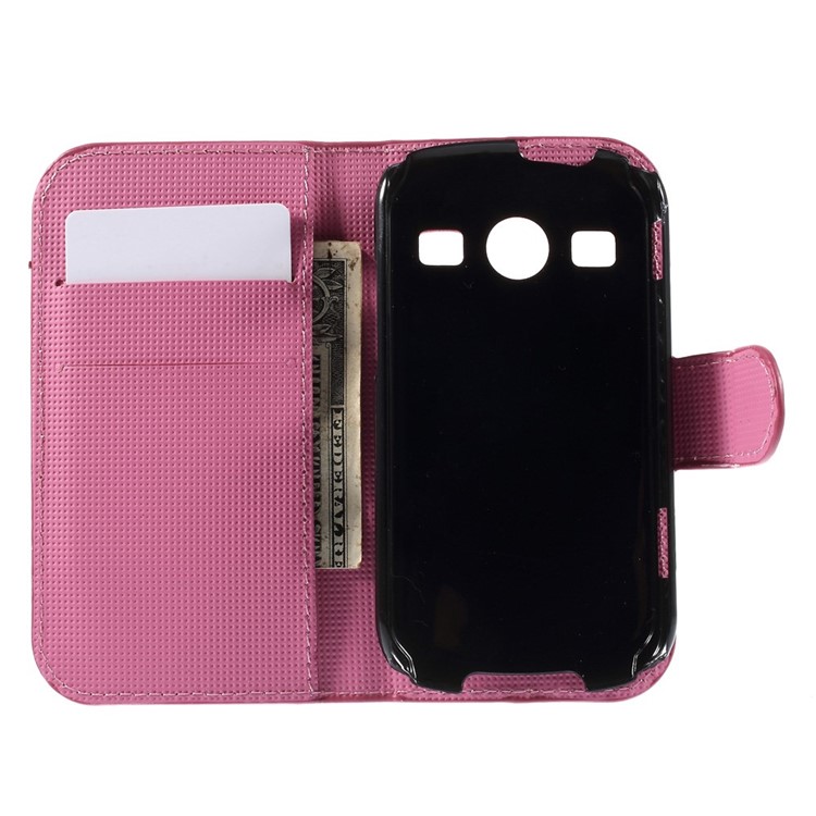Plum Blossom PU Leather Card Holder Case for Samsung S7710 Galaxy Xcover 2-6