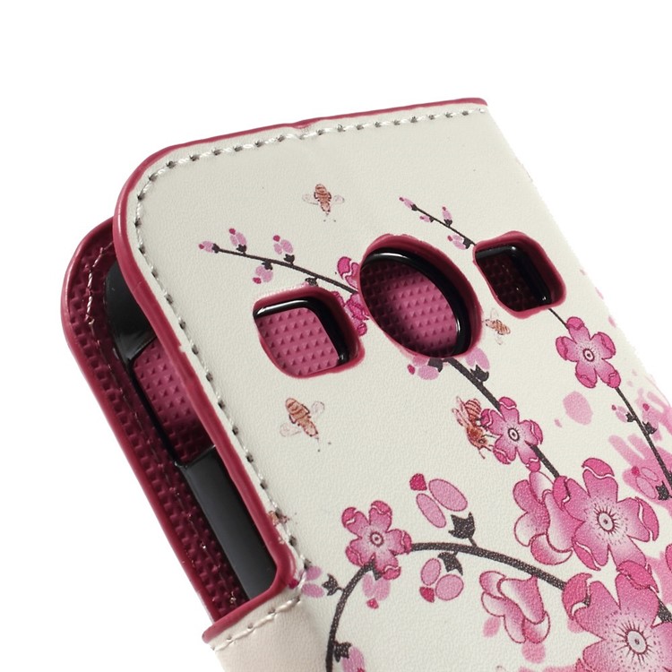 Plum Blossom PU Leather Card Holder Case for Samsung S7710 Galaxy Xcover 2-8