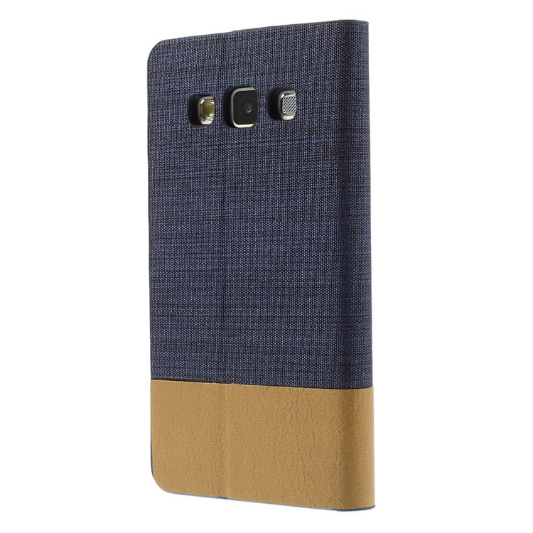 Horizontal Folio PU Leather Shell for Samsung Galaxy A3 SM-A300F - Dark Blue-2