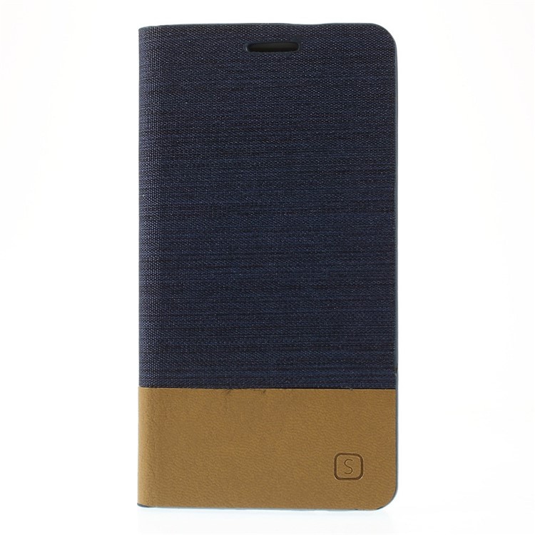 Horizontal Folio PU Leather Shell for Samsung Galaxy A3 SM-A300F - Dark Blue-3