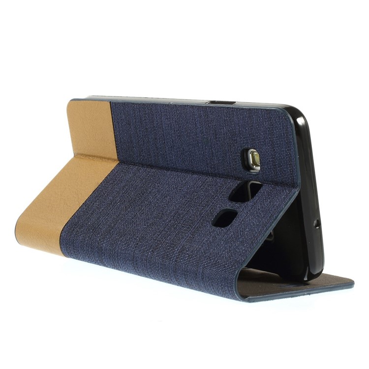 Horizontal Folio PU Leather Shell for Samsung Galaxy A3 SM-A300F - Dark Blue-5