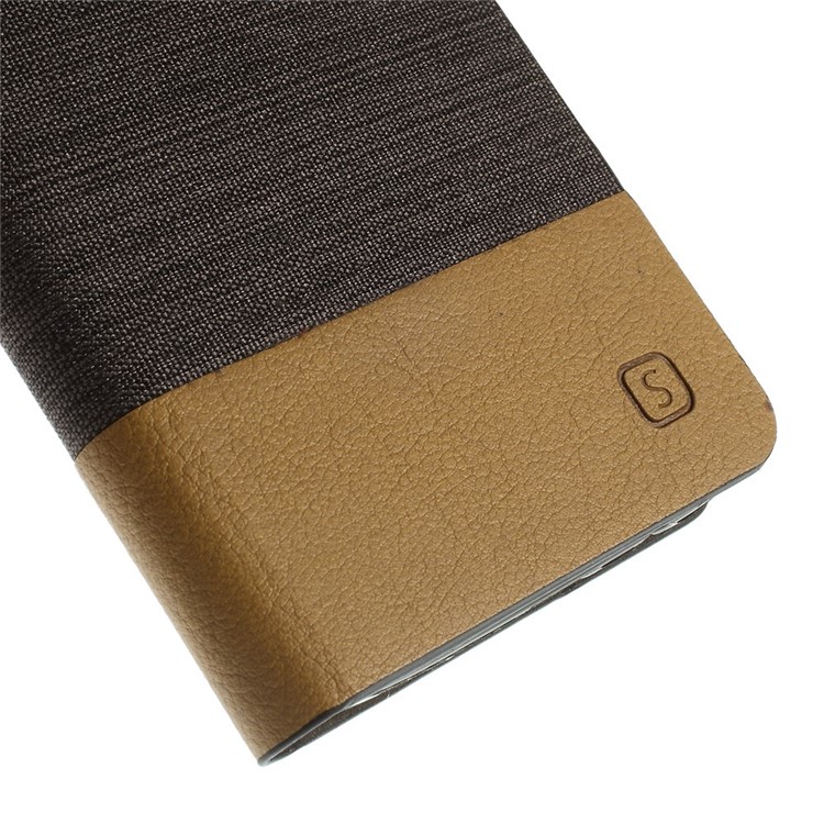 Horizontal Folio PU Leather Case for Samsung Galaxy A3 SM-A300F - Coffee-7
