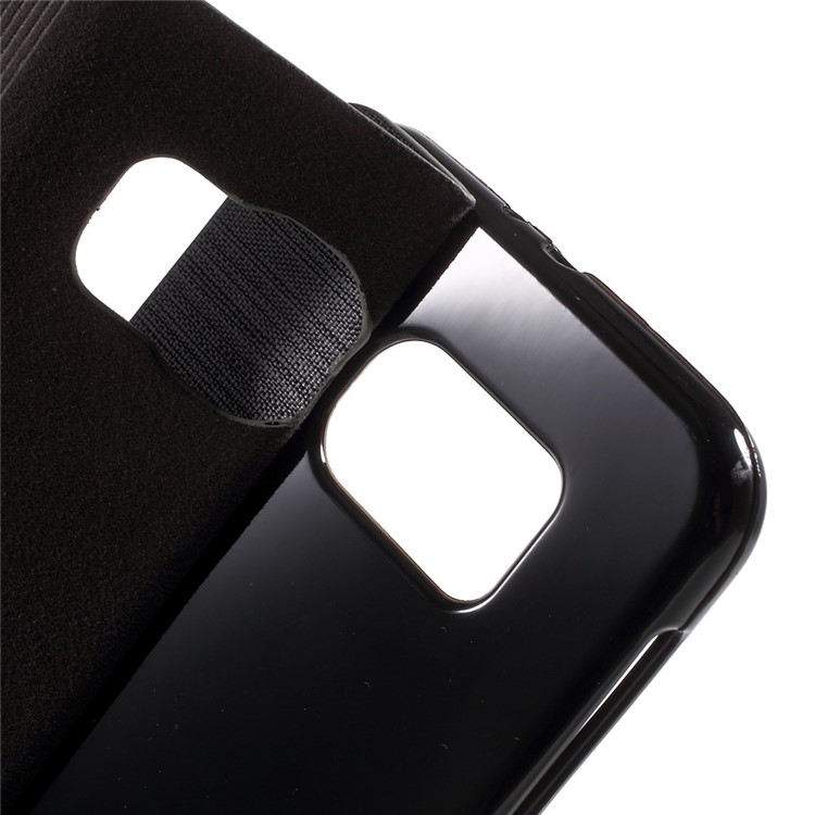 Stand Leather Case with Card Slot for Samsung Galaxy S6 SM-G920 - Dark Grey-6