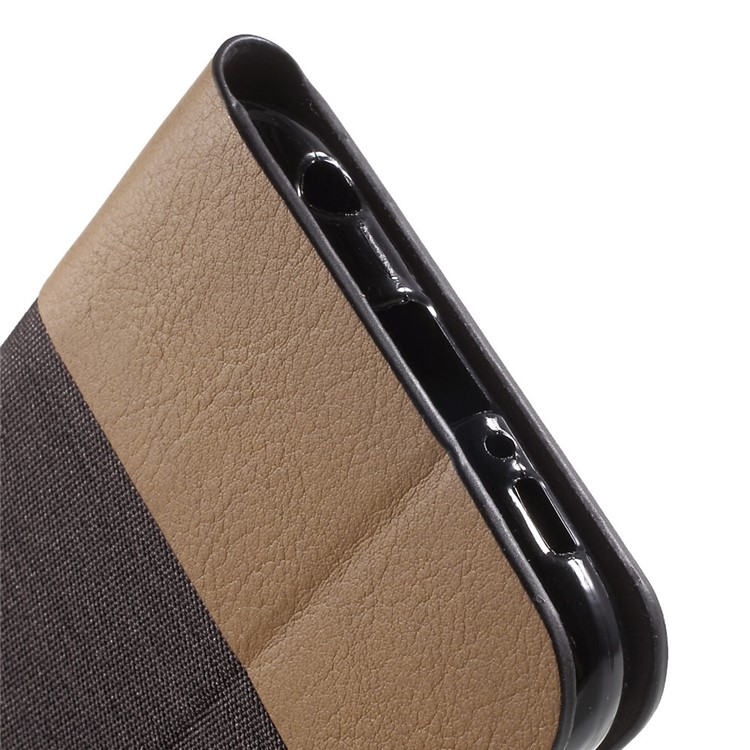 Stand Leather Cover with Card Slot for Samsung Galaxy S6 SM-G920 - Coffee-7