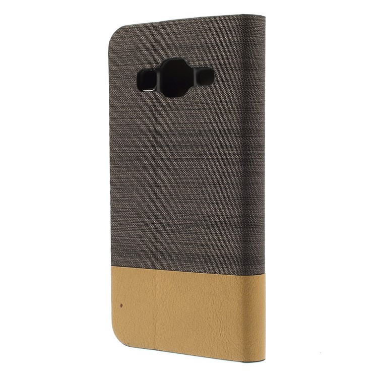 Booklet Folio PU Leather Shell for Samsung Galaxy Core Prime SM-G360 - Coffee-2