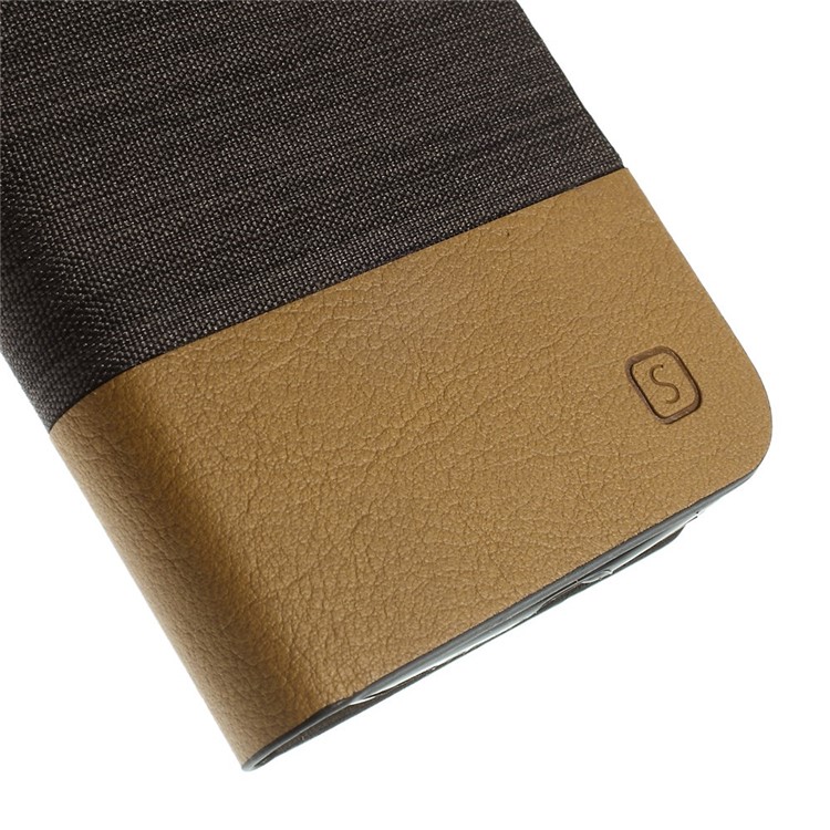 Booklet Folio PU Leather Shell for Samsung Galaxy Core Prime SM-G360 - Coffee-6