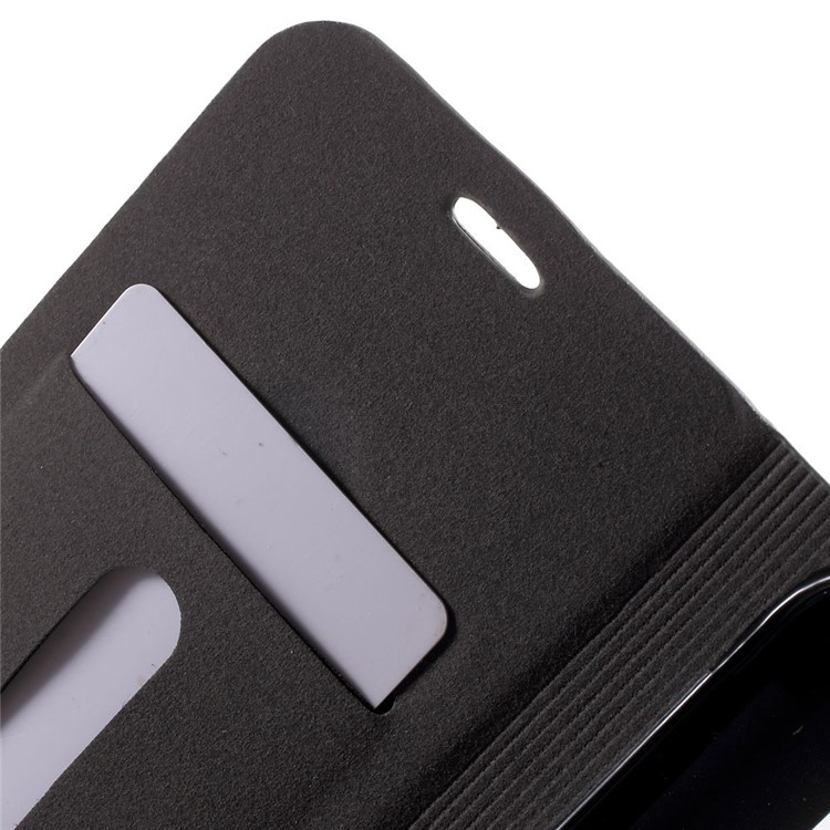 Assorted Colors Leather Stand Case for Samsung Galaxy S6 Edge G925 - Dark Grey-5