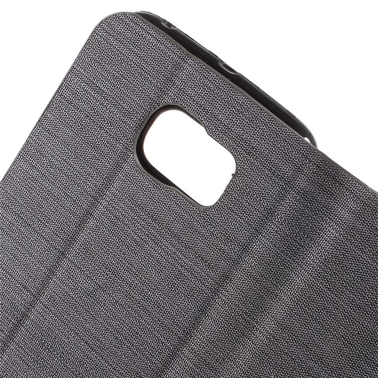 Assorted Colors Leather Stand Case for Samsung Galaxy S6 Edge G925 - Dark Grey-6