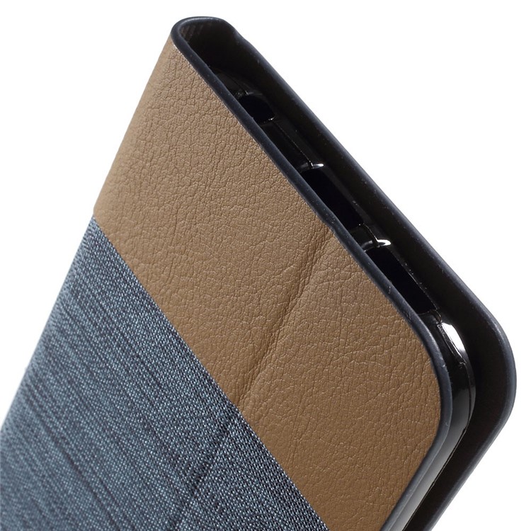 Assorted Colors Leather Stand Shell for Samsung Galaxy S6 Edge G925 with Card Slot - Baby Blue-5