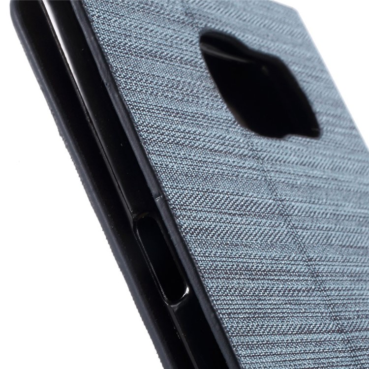 Assorted Colors Leather Stand Shell for Samsung Galaxy S6 Edge G925 with Card Slot - Baby Blue-6