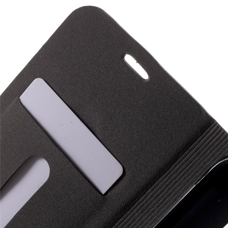 Assorted Colors Stand Leather Cover for Samsung Galaxy S6 Edge G925 with Card Slot - Coffee-6