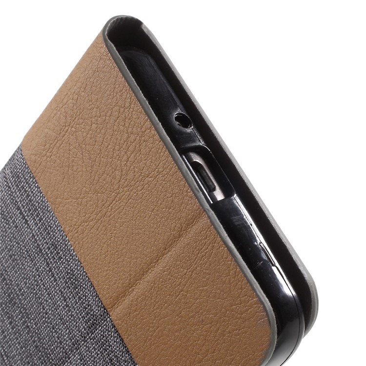 Leather Case with Card Slot for Samsung Galaxy Grand Prime SM-G530H - Dark Grey-9