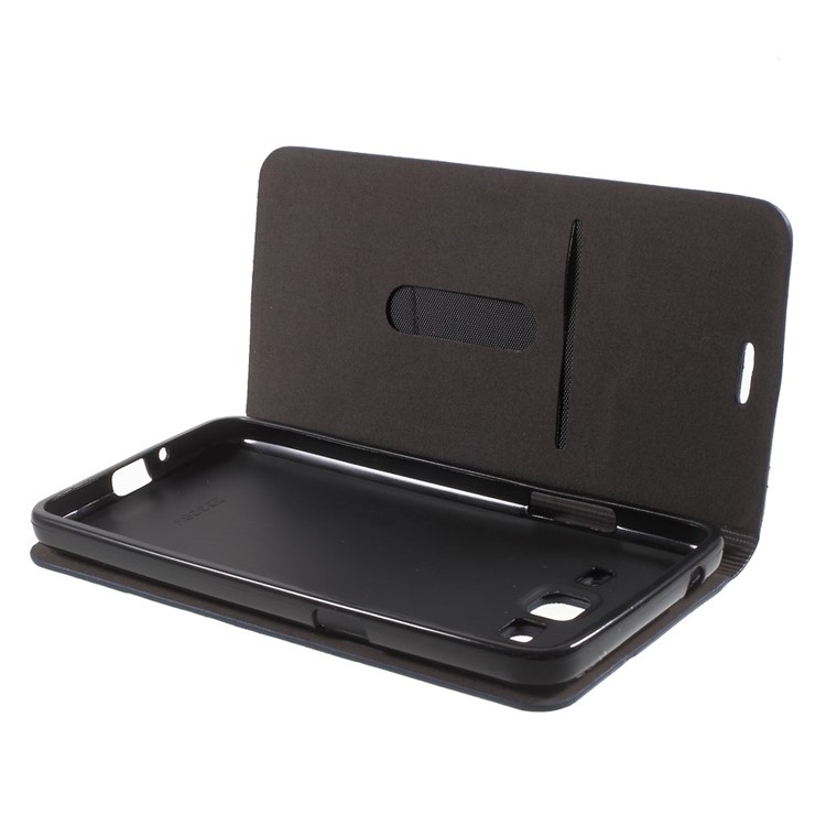 Stand Leather Shell with Card Slot for Samsung Galaxy Grand Prime SM-G530H - Deep Blue-6