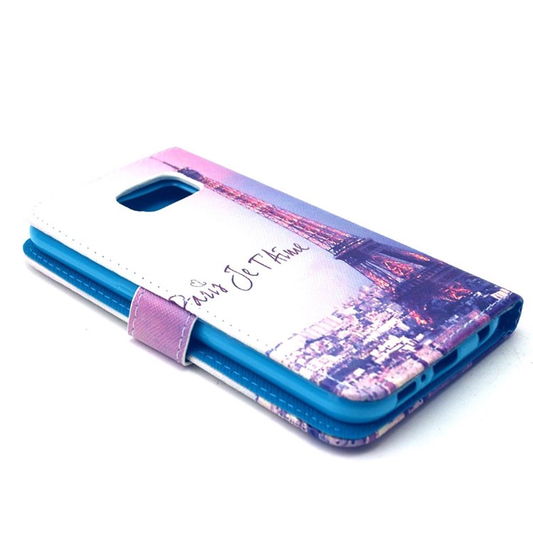 Famous Eiffel Tower Wallet Leather Stand Case for Samsung Galaxy S6 G920-4