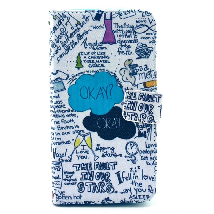 Graffiti Characters Leather Case for Samsung Galaxy S6 G920 with Card Slots-1