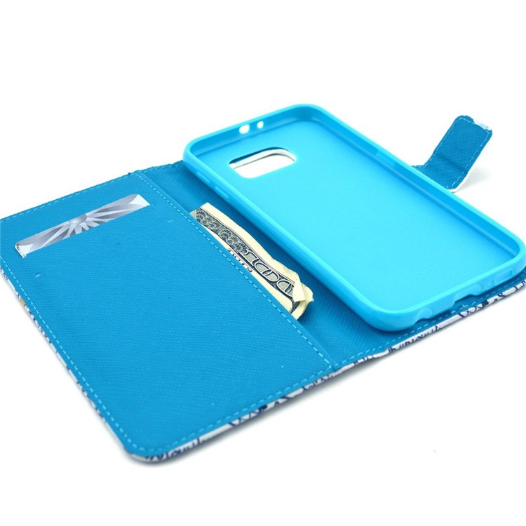 Graffiti Characters Leather Case for Samsung Galaxy S6 G920 with Card Slots-5