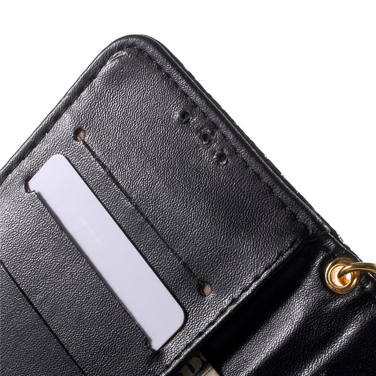 Crocodile Texture Wallet Leather Case for Samsung Galaxy S6 G920 - Black-6