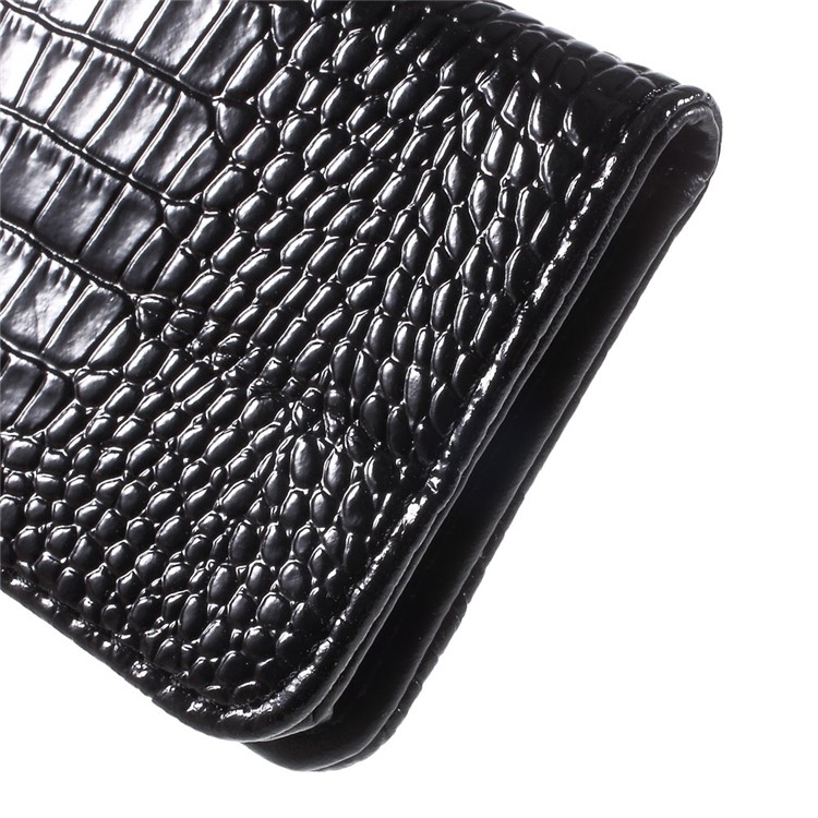 Crocodile Texture Wallet Leather Case for Samsung Galaxy S6 G920 - Black-9