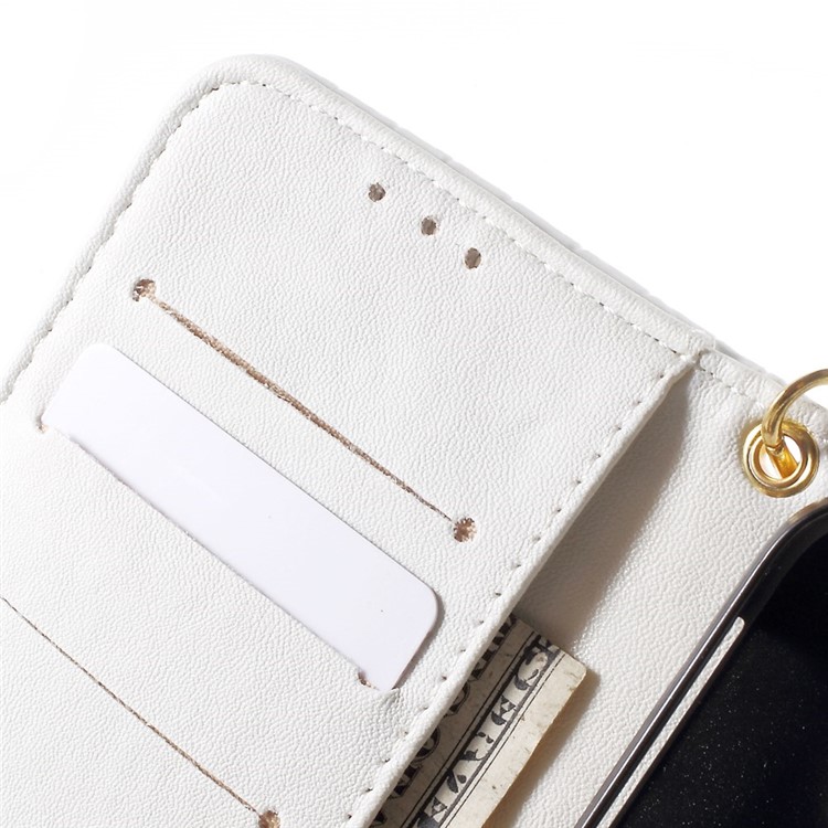 Crocodile Texture Wallet Leather Stand Case for Samsung Galaxy S6 G920 - White-6