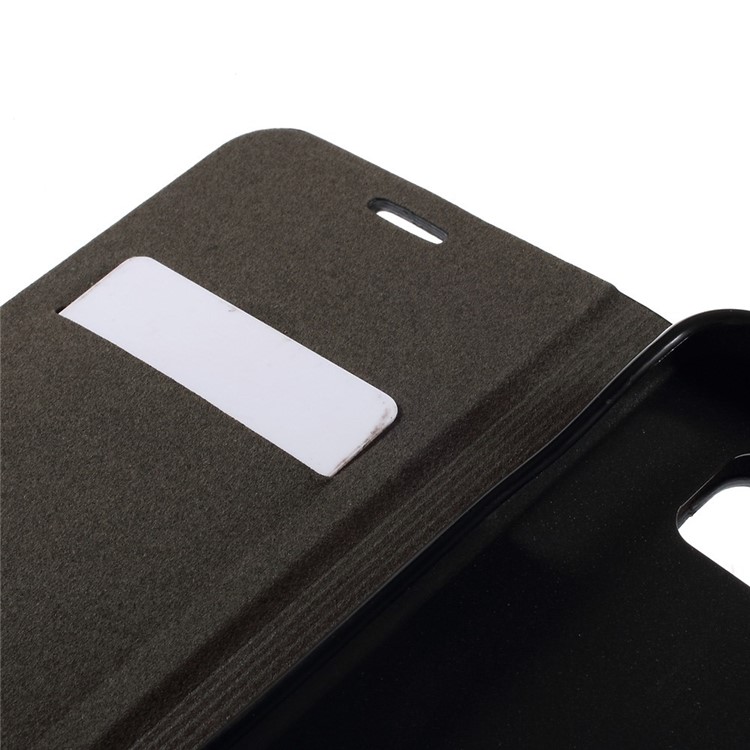 Contrast Color Leather Card Holder Case for Samsung Galaxy S6 G920 - Black-9