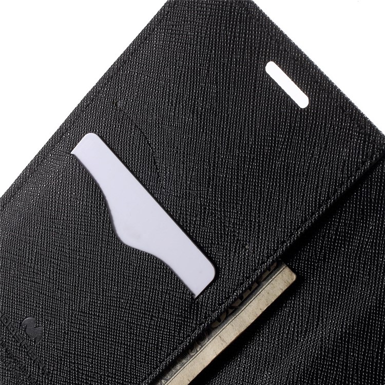 MERCURY Goospery Fancy Diary Leather Case for Samsung Galaxy S6 G920 with Stand - Black-6