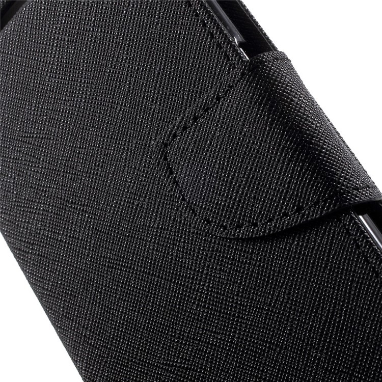 MERCURY Goospery Fancy Diary Leather Case for Samsung Galaxy S6 G920 with Stand - Black-8
