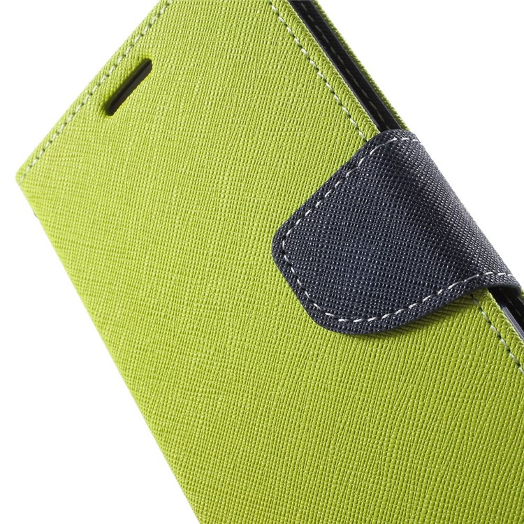 MERCURY Goospery for Samsung Galaxy S6 G920 Fancy Diary Leather Stand Cover - Green-7