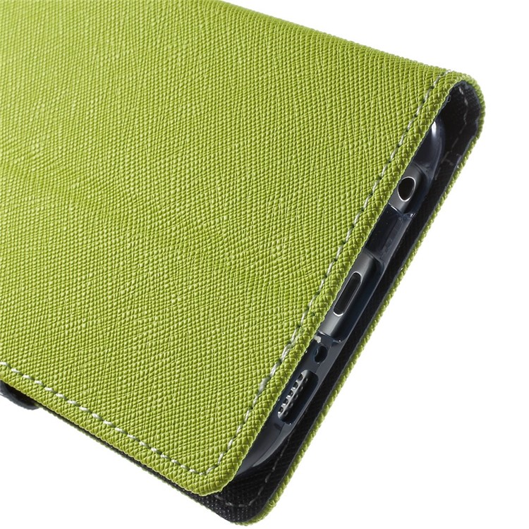 MERCURY Goospery for Samsung Galaxy S6 G920 Fancy Diary Leather Stand Cover - Green-8