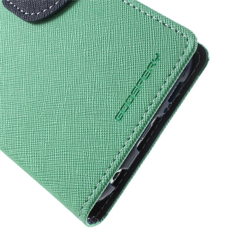 MERCURY Goospery for Samsung Galaxy S6 G920 Fancy Diary Leather Stand Cover - Cyan-7