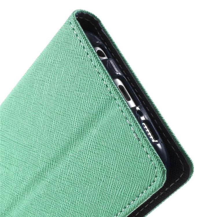 MERCURY Goospery for Samsung Galaxy S6 G920 Fancy Diary Leather Stand Cover - Cyan-8