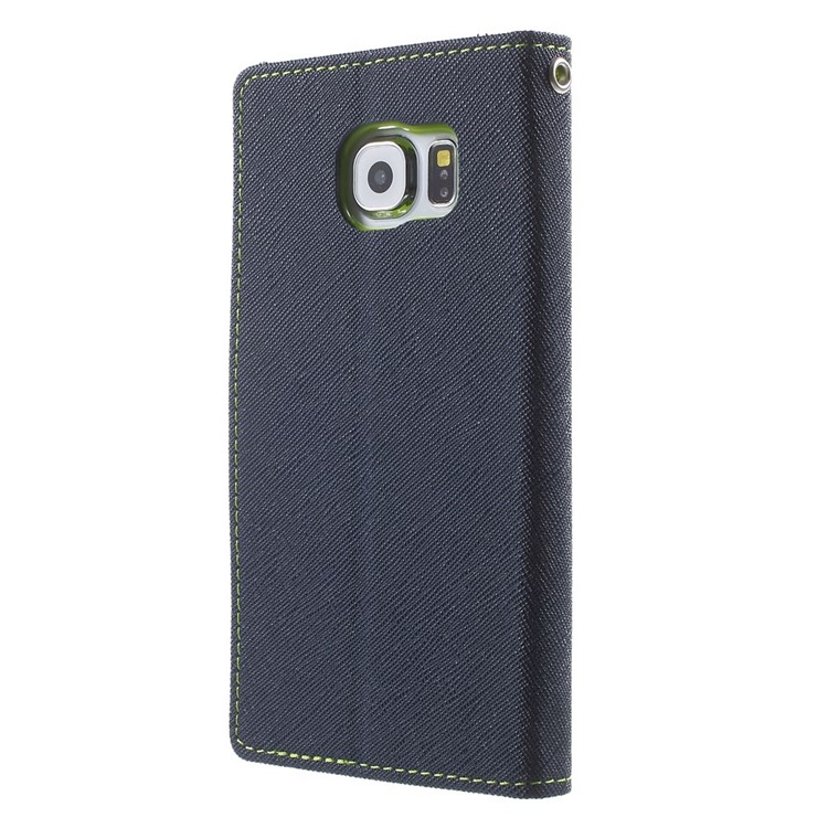 MERCURY Goospery for Samsung Galaxy S6 G920 Fancy Diary Leather Stand Shell - Blue-2