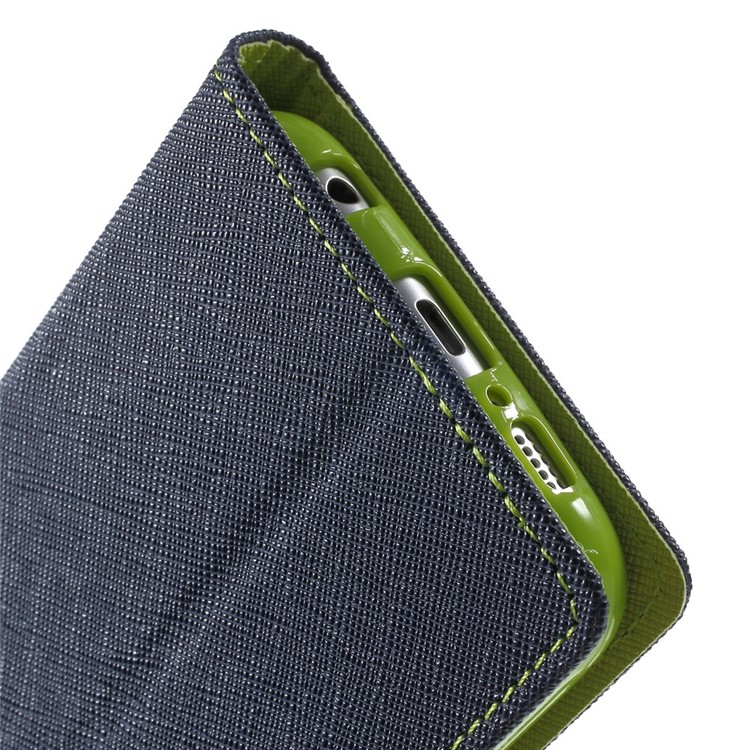 MERCURY Goospery for Samsung Galaxy S6 G920 Fancy Diary Leather Stand Shell - Blue-9