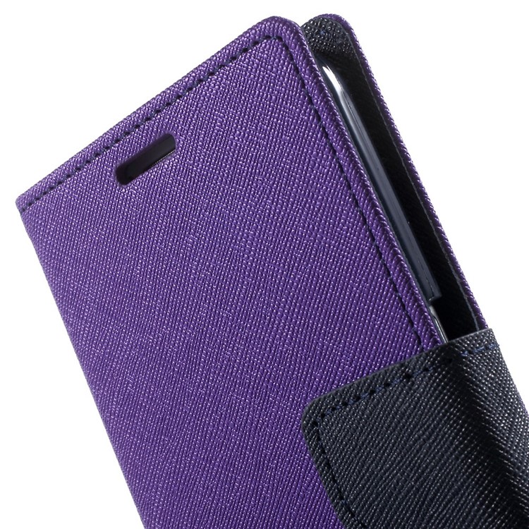 MERCURY Goospery for Samsung Galaxy S6 G920 Fancy Diary Leather Stand Shell - Purple-7