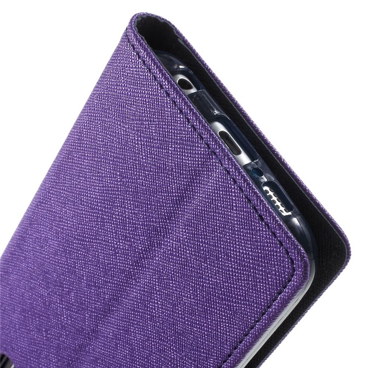 MERCURY Goospery for Samsung Galaxy S6 G920 Fancy Diary Leather Stand Shell - Purple-8