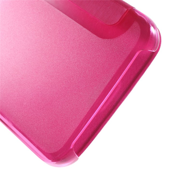 View Window Leather Folio Case for Samsung Galaxy S6 edge G925 - Rose-7