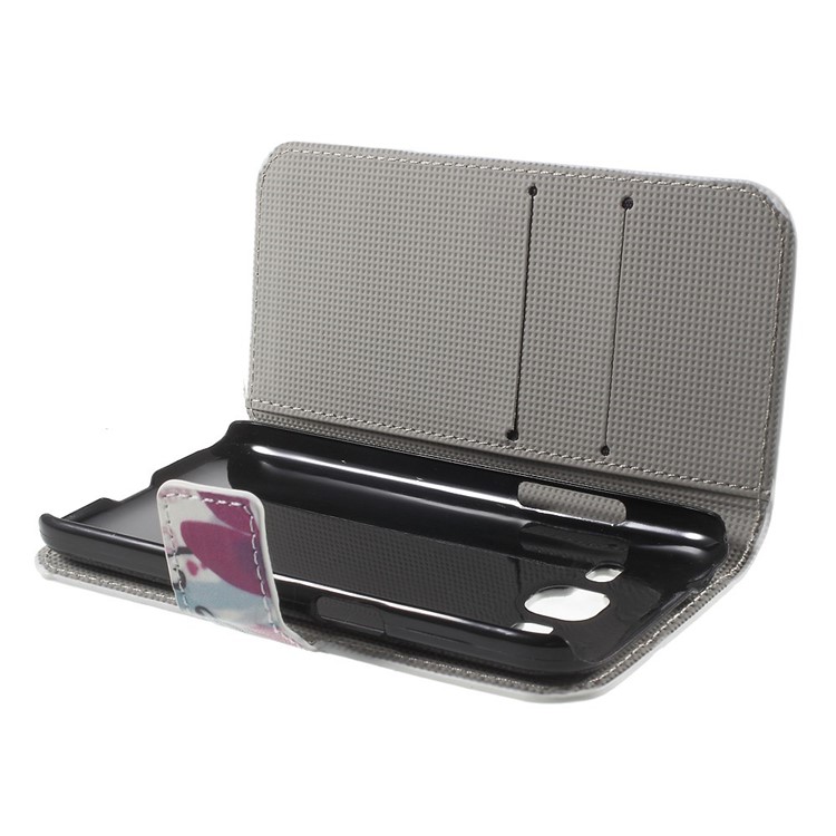 Kapok Flower Leather Wallet Stand Case for Galaxy Core Prime SM-G360-4