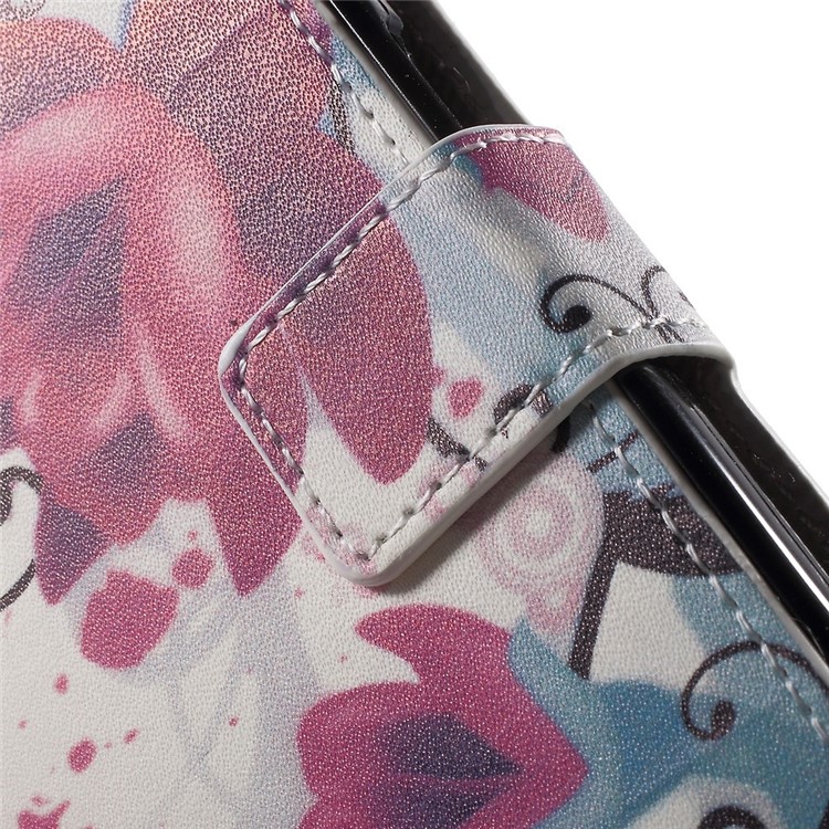 Kapok Flower Leather Wallet Stand Case for Galaxy Core Prime SM-G360-7