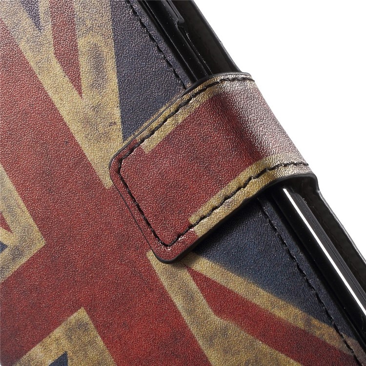 Retro UK Flag Flip Leather Card Holder Stand Cover for Galaxy Core Prime SM-G360-7