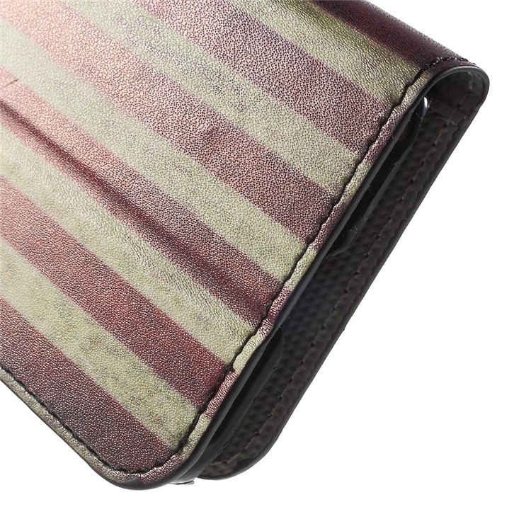 Vintage US Flag Magnetic Leather Card Holder Shell for Galaxy Core Prime SM-G360-8