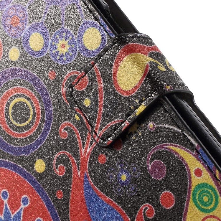 Paisley Style Magnetic Leather Wallet Stand Cover for Galaxy Core Prime SM-G360-6