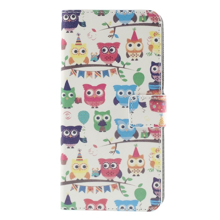 Multiple Cute Owls Magnetic Stand Leather Cover for Samsung Galaxy Grand Prime SM-G530H-2
