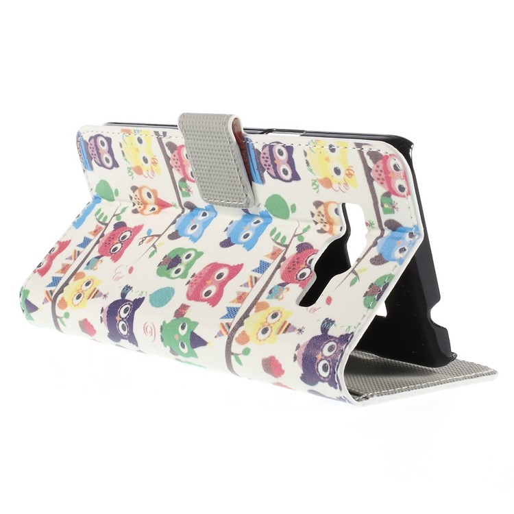 Multiple Cute Owls Magnetic Stand Leather Cover for Samsung Galaxy Grand Prime SM-G530H-4