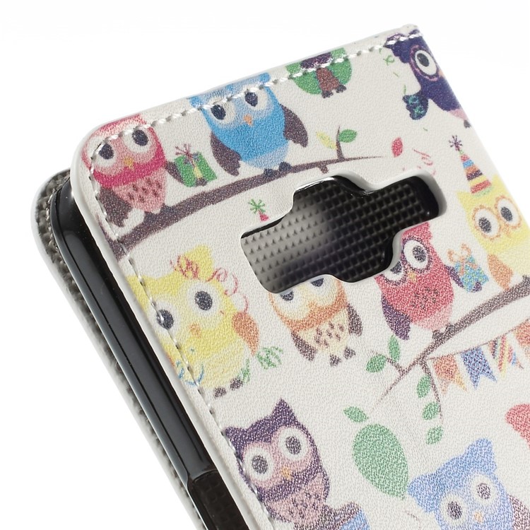 Multiple Cute Owls Magnetic Stand Leather Cover for Samsung Galaxy Grand Prime SM-G530H-9