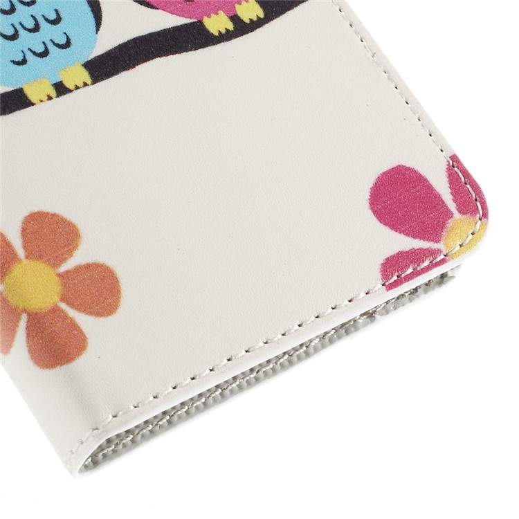 Owl Lover and Flowers Magnetic Stand Leather Shell for Samsung Galaxy Grand Prime SM-G530H-7