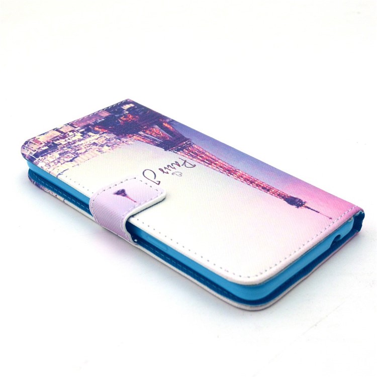 Eiffel Tower Leather Wallet Stand Case for Galaxy Grand Prime SM-G530H-3